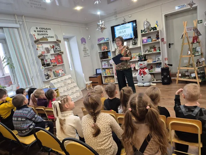 Литературная вечеринка с элементами творчества "Снегом белым замело..." _ дошкольники д/с "Город детства"